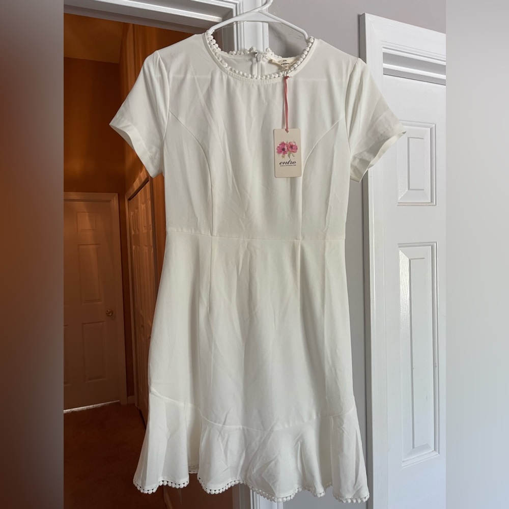 White Semi-Formal Dress